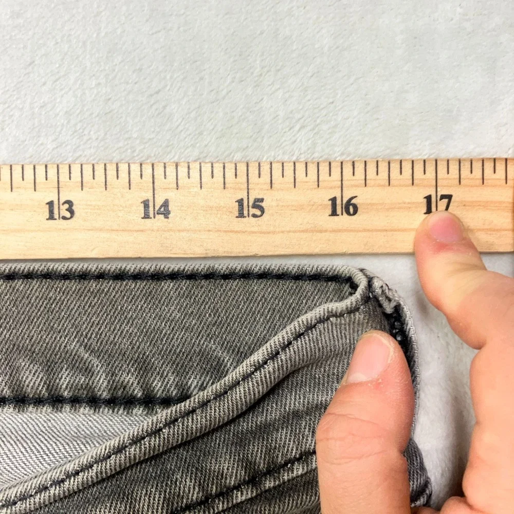 Levi's 65504 Straight Leg Jeans Men 32x29 Gray Upcycled PAINT SPLATTER THRASHED